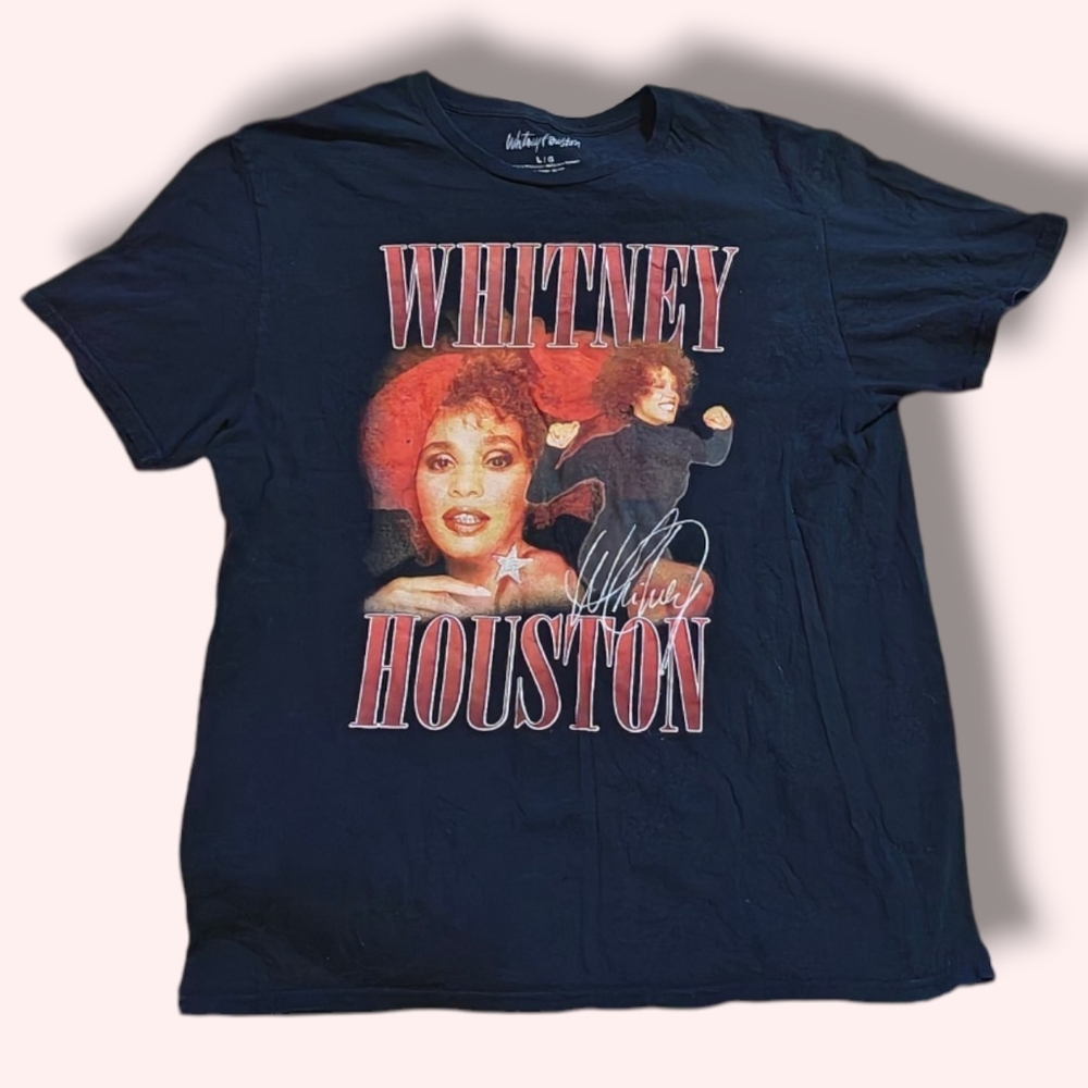 Whitney Houston Black Graphic Tee